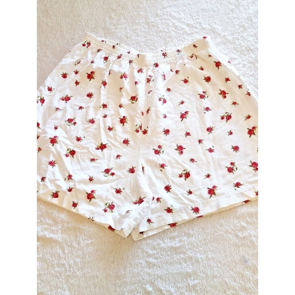 Vintage Victoria's Secret 100% Cotton Woven Floral Pajama Shorts M
